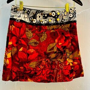 Unique Custom Reversable Mini Skirt with Carabeener attachment hooks